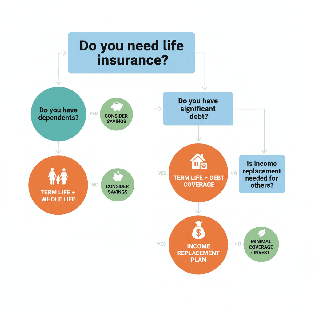 Life insurance needs assessment flowchart